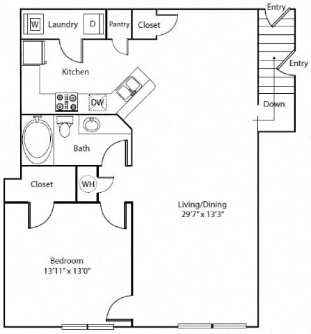 Floor plan layout diagram for 1F Renovation 4
